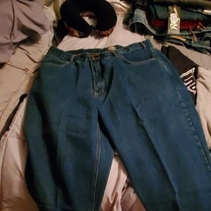 Men fleece lined jeans